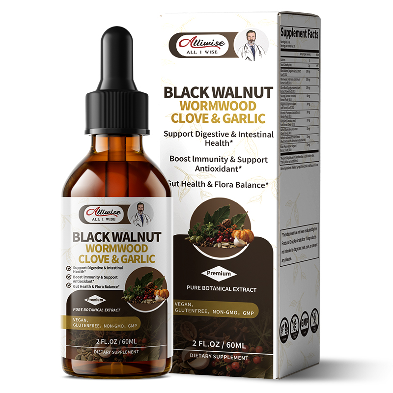 Herbal Wellness Drops - Alliwise Gota de nogal negro lila