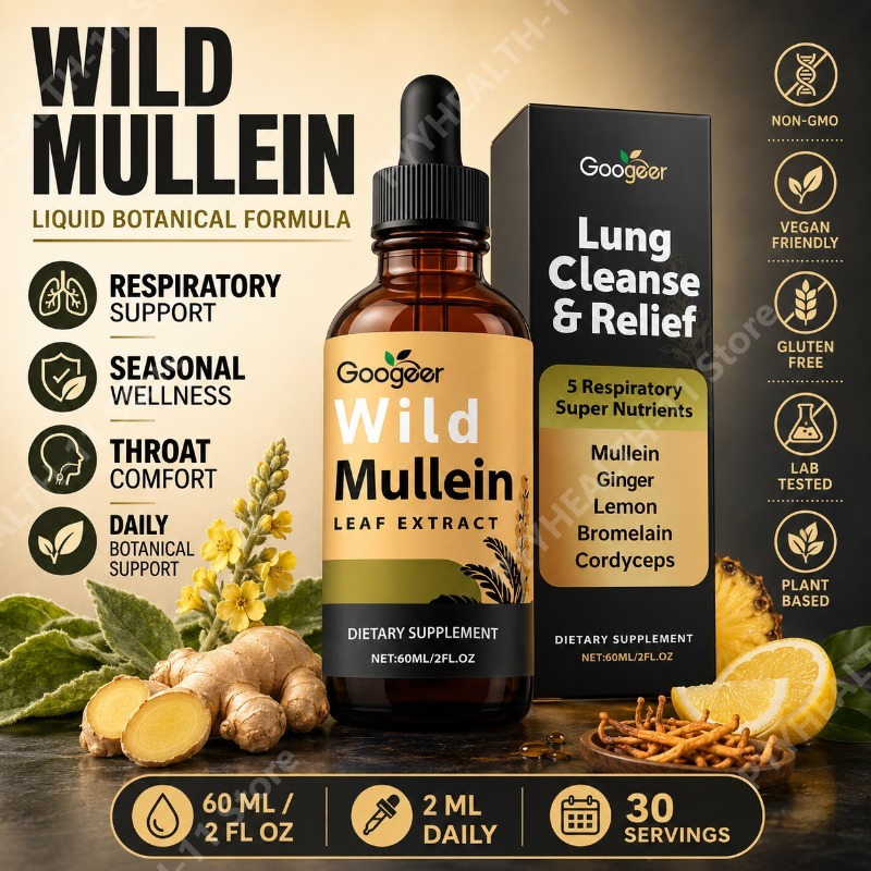 Herbal Wellness Drops - Gotas Líquidas de Verbasco, Mezcla Herbal