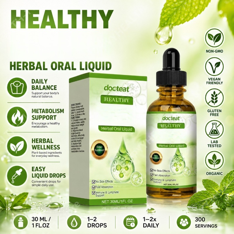 Herbal Wellness Drops - Extracto de Hoja de Menta y