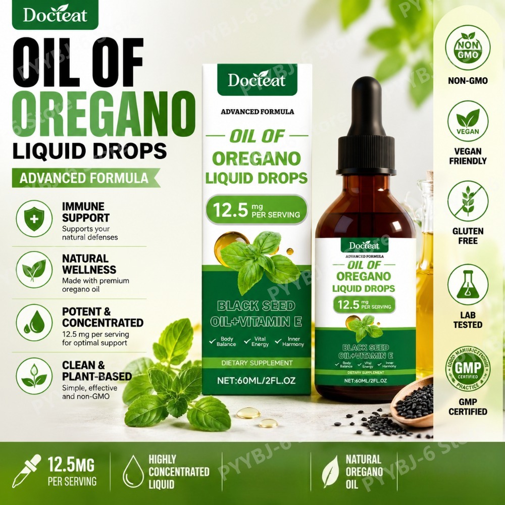 Herbal Wellness Drops - Aceite de Orégano en Gotas Líquidas