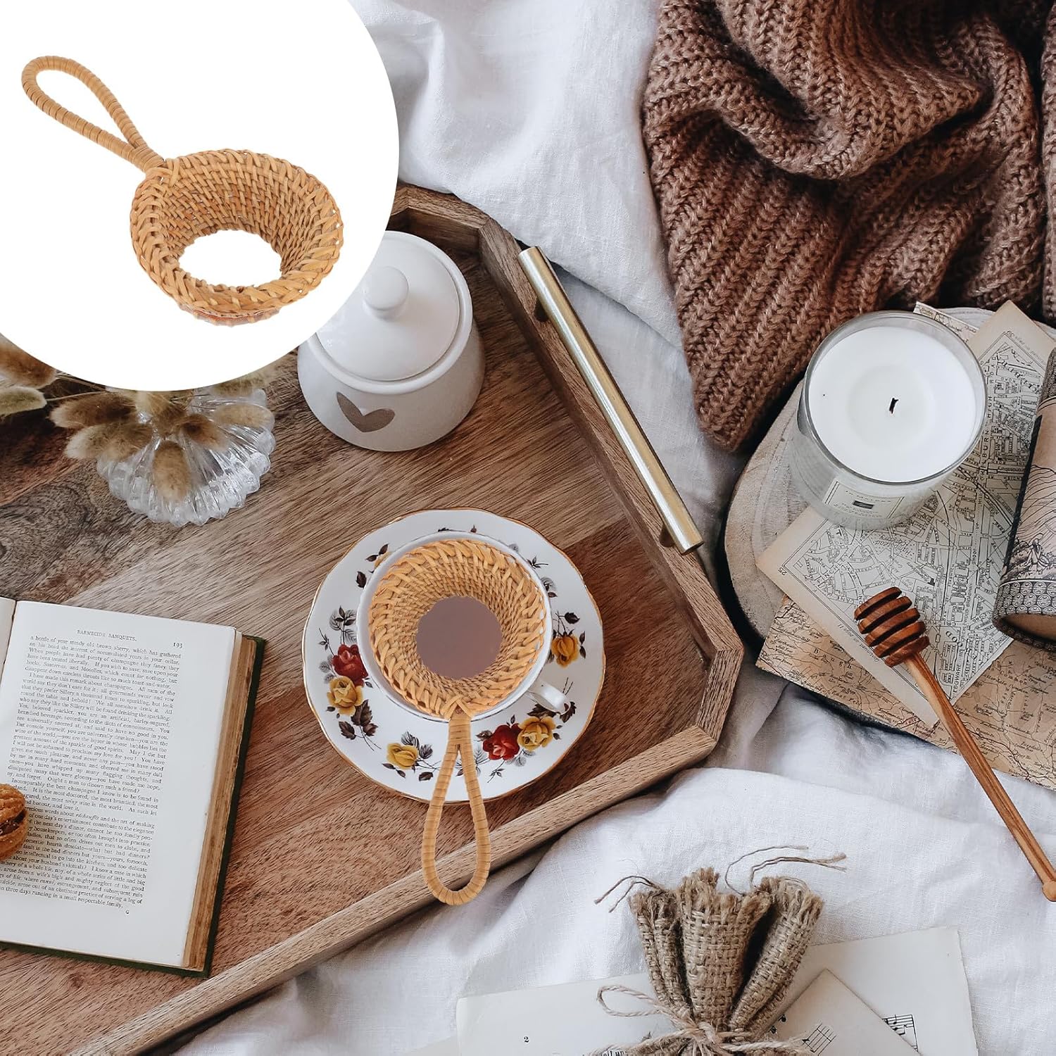 Colador de Té de Ratán Hecho a - Nettle Leaf Tea reseña y precio