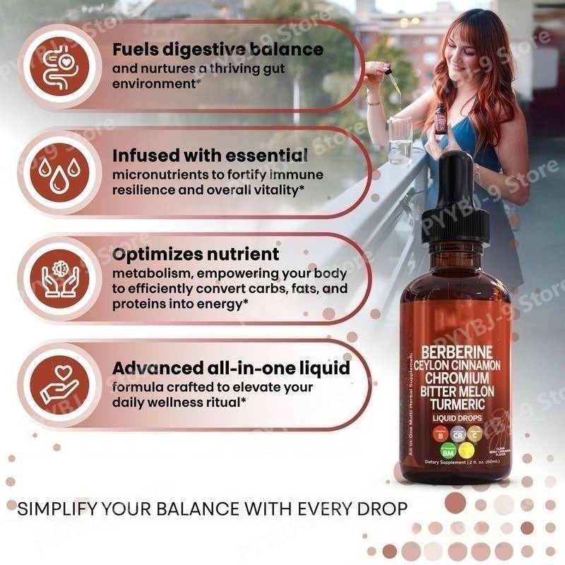 Gotas Líquidas de Berberina, C - Herbal Wellness Drops reseña y precio